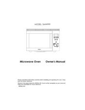 Sunbeam SMW999 Owner's Manual