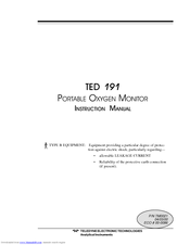 Teledyne TED 191 Instruction Manual