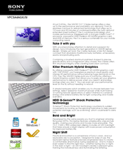 Sony VAIO VPCSA4AGX/SI Specifications