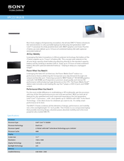 Sony VAIO VPCZ21BGX/B Specifications