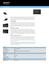 Sony VAIO VPCZ21TGX/X Specifications