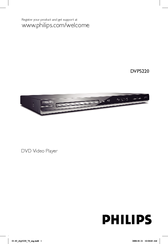 Philips DVP5220/74 Manual