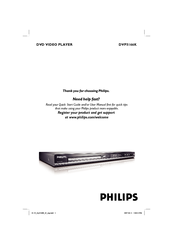 Philips DivX Ultra DVP5166K Manual