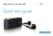 Philips SA018104K/02 Quick Start Manual