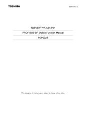 Toshiba PDP002Z Function Manual