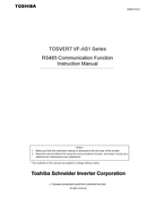 Toshiba RS-485 Instruction Manual