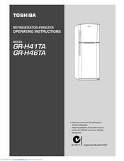 Toshiba GR-H41TA Operating Instructions Manual
