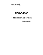 TRENDnet TEG-S4000 User Manual