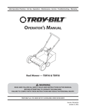 Troy-Bilt TBR16 User Manual