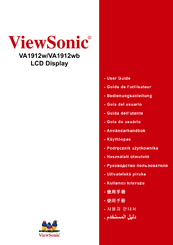 ViewSonic LCD Display VA1912wb-1 User Manual