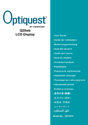 ViewSonic Optiquest Q20WB User Manual