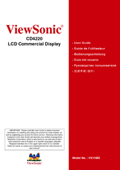 ViewSonic CD4220T User Manual