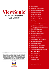 ViewSonic VA1932wm User Manual