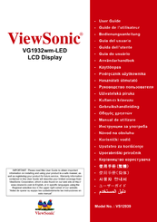 ViewSonic VG1932wm-LED User Manual
