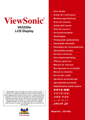 ViewSonic VA2220W User Manual