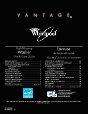 Whirlpool Vantage WTW7990XG Use & Care Manual