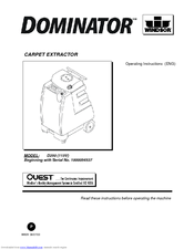 Windsor DOMINATOR D250 Operating Instructions Manual
