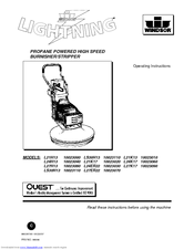 Windsor Lightning 10023070 Operating Instructions Manual