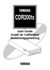 Yamaha CDR200tx User Manual