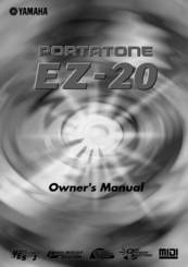 Yamaha PortaTone EZ-20 Owner's Manual