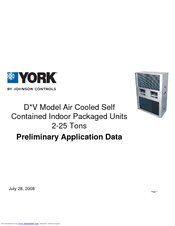 York DPV120 Application Data