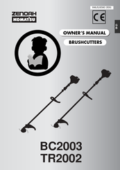 Komatsu Zenoah TR2002 Owner's Manual