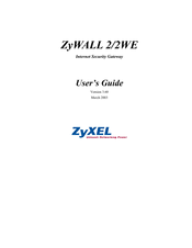 ZyXEL Communications ZyXEL ZyWALL 2WE User Manual