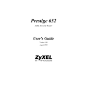 ZyXEL Communications Prestige 652 User Manual