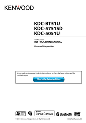 Kenwood KDC-BT51U Instruction Manual