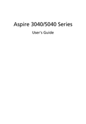 Acer Aspire 3040 Series User Manual
