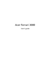 Acer Ferrari 3000 User Manual
