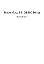 Acer TravelMate 8210 Series User Manual