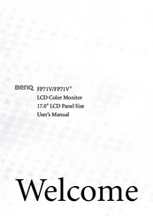 Benq FP71V+ User Manual