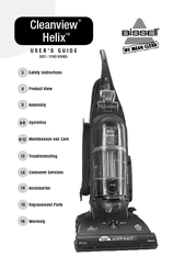 Bissell CleanView Helix Plus Vacuum Plus User Manual