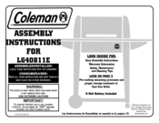 Coleman 4000 Series LG40811E Assembly Instructions Manual