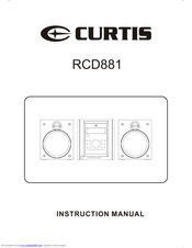 Curtis RCD881 Instruction Manual