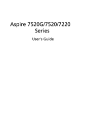 Acer 7520-5115 - Aspire - Turion 64 X2 1.6 GHz User Manual
