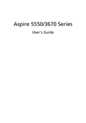 Acer Aspire 5550 Series User Manual