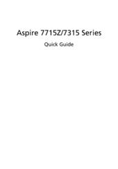 Acer Aspire 7715Z Series Quick Manual