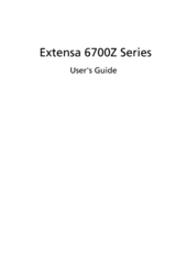 Acer Extensa 6700Z Series User Manual