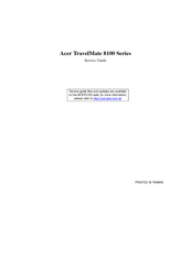 Acer TravelMate 8100 Service Manual
