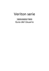 Acer Veriton 7800 Series Guía Del Usuario