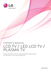 LG 26LV55 Series Owner's Manual