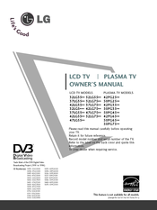 LG 50PG2500-ZA Owner's Manual