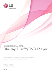 LG BD620 Owner's Manual