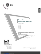LG 26LG300C Owner's Manual