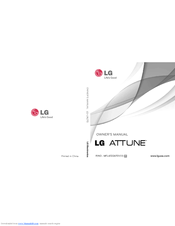 LG Attune MFL67224701 Owner's Manual