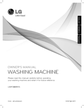 LG LSWF388HVS Owner's Manual
