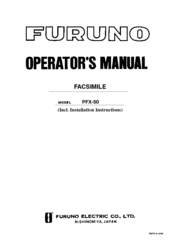 Furuno PFX-50 Operator's Manual