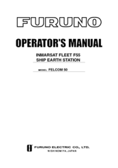 Furuno Felcom 50 Operator's Manual
